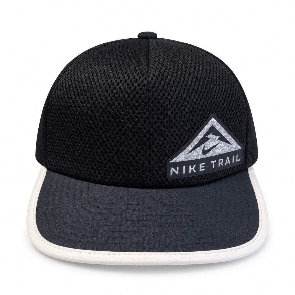 Nike Trail Mesh Running Hat Black White DC3625-011 OSFM